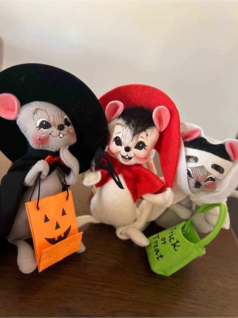 Vintage Annalee halloween mice